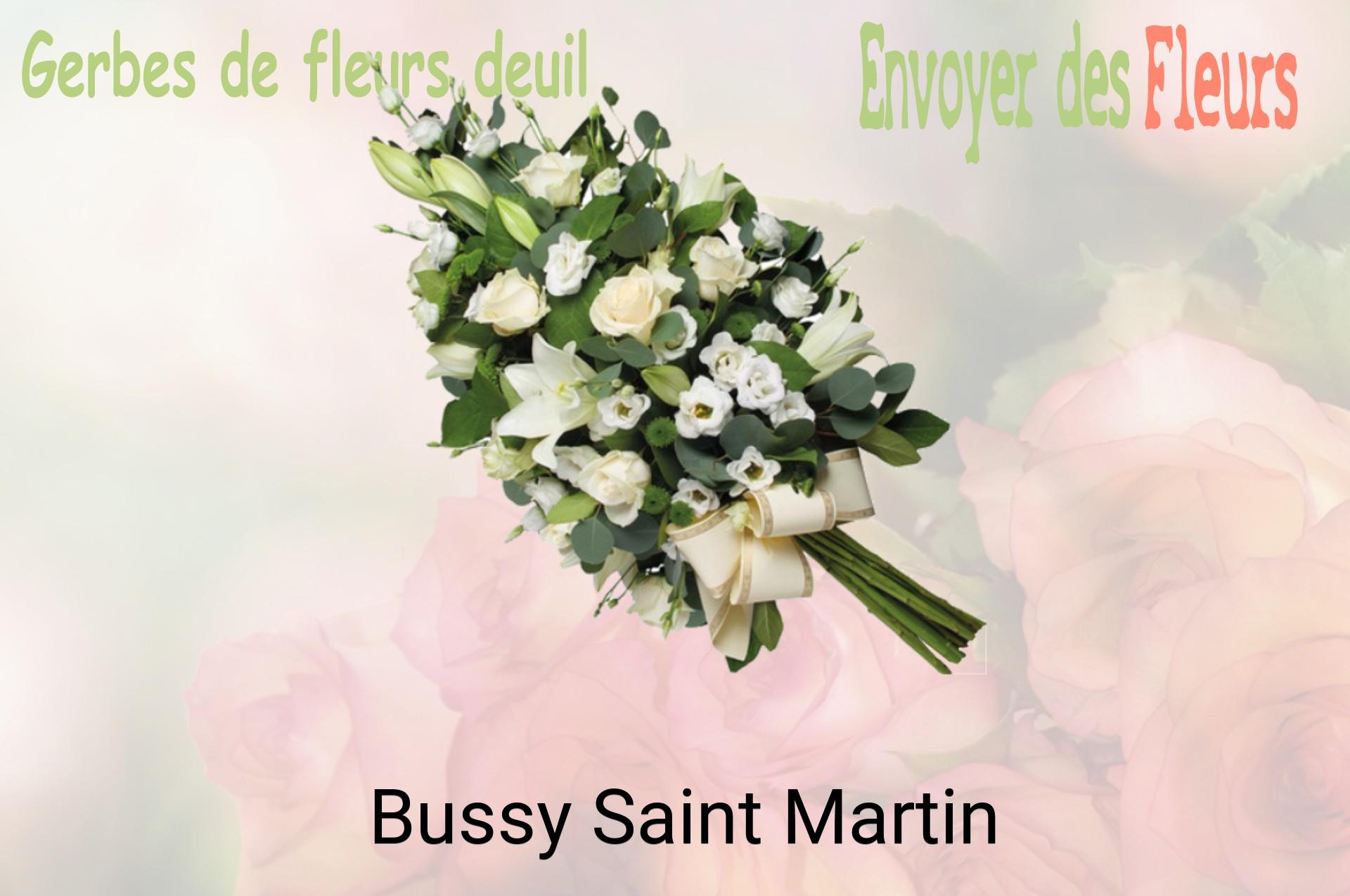 Gerbe de fleurs de deuil livrée à Bussy-Saint-Martin